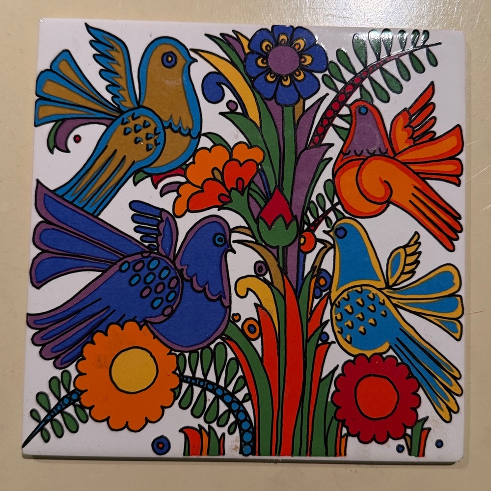 Villeroy & Boch Acapulco Trivet Tile Colorful Birds
